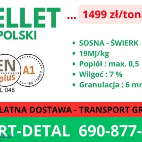 PELLET POLSKI : POLSKI PRODUCENT 1499zl paleta - transport gratis !