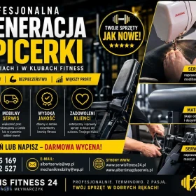 Regeneracja tapicerki na siłowniach, w klubach fitness i studiach treningowych, serwis sprzętu na siłowni