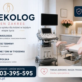 GINEKOLOG – KOMPLEKSOWE USŁUGI | DYSKRECJA | SZYBKIE TERMINY | CAŁA POLSKA