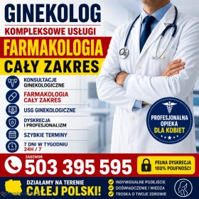 GINEKOLOG – KOMPLEKSOWE USŁUGI | DYSKRECJA | SZYBKIE TERMINY | CAŁA POLSKA