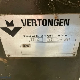 Frezarka dolnowrzecionowa Vertongen T04, długie blaty + posuw
