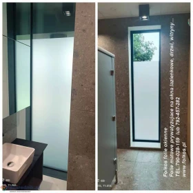 Folie prywatyzujące na okna łazienkowe, balkony, ścianki działowe, witryny...Warszawa i okolice usługa oklejania szyb folią TEL.790028159