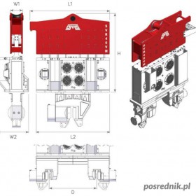 Wibromłot SVR 40 VM do pracy na dźwigu